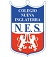 Logo del Colegio Nueva Inglaterra (es un escudo con un par de leones en 2 patas viendose)